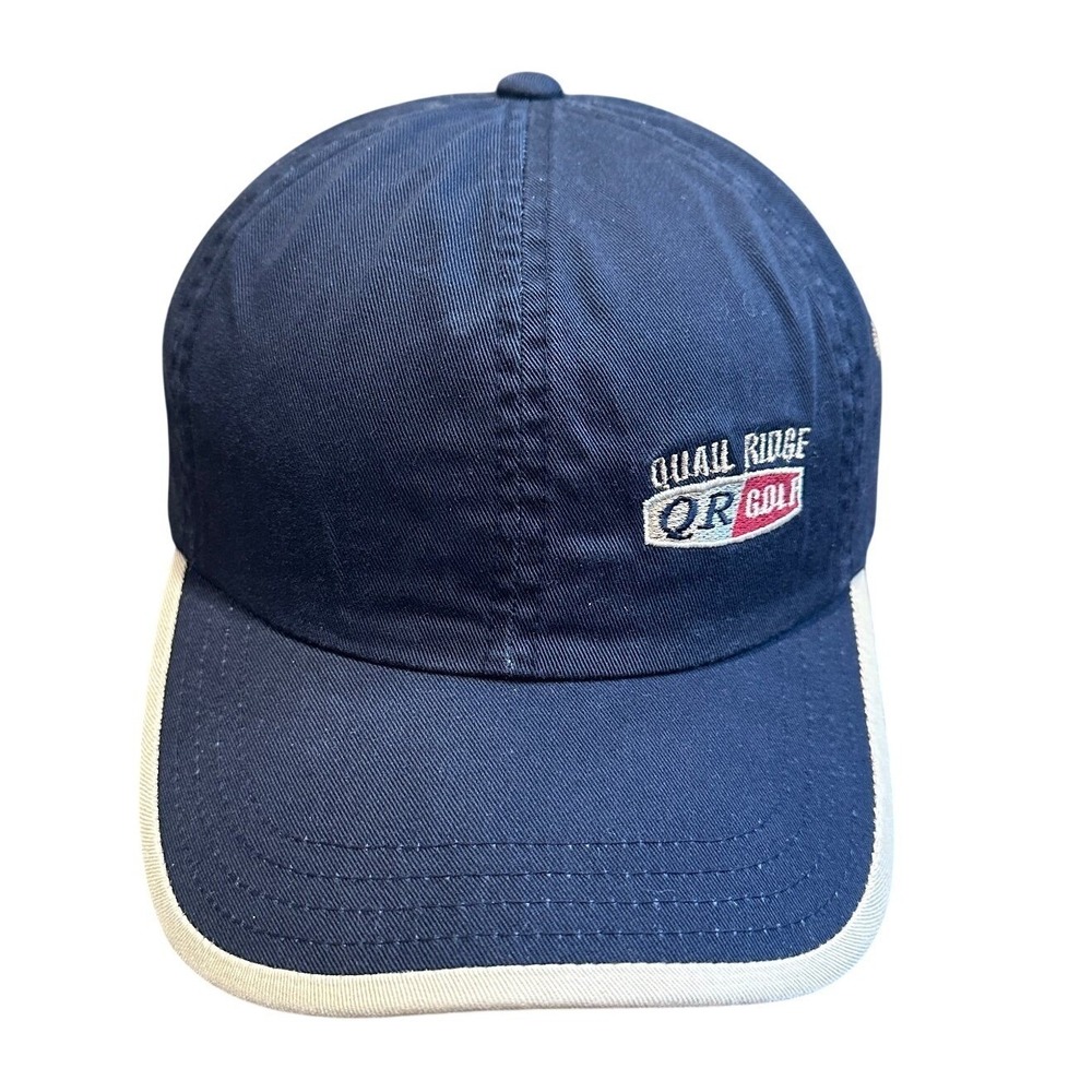 Imperial Quail Ridge Golf Hat‎ Men's Adjustable Navy Blue Dad Cap